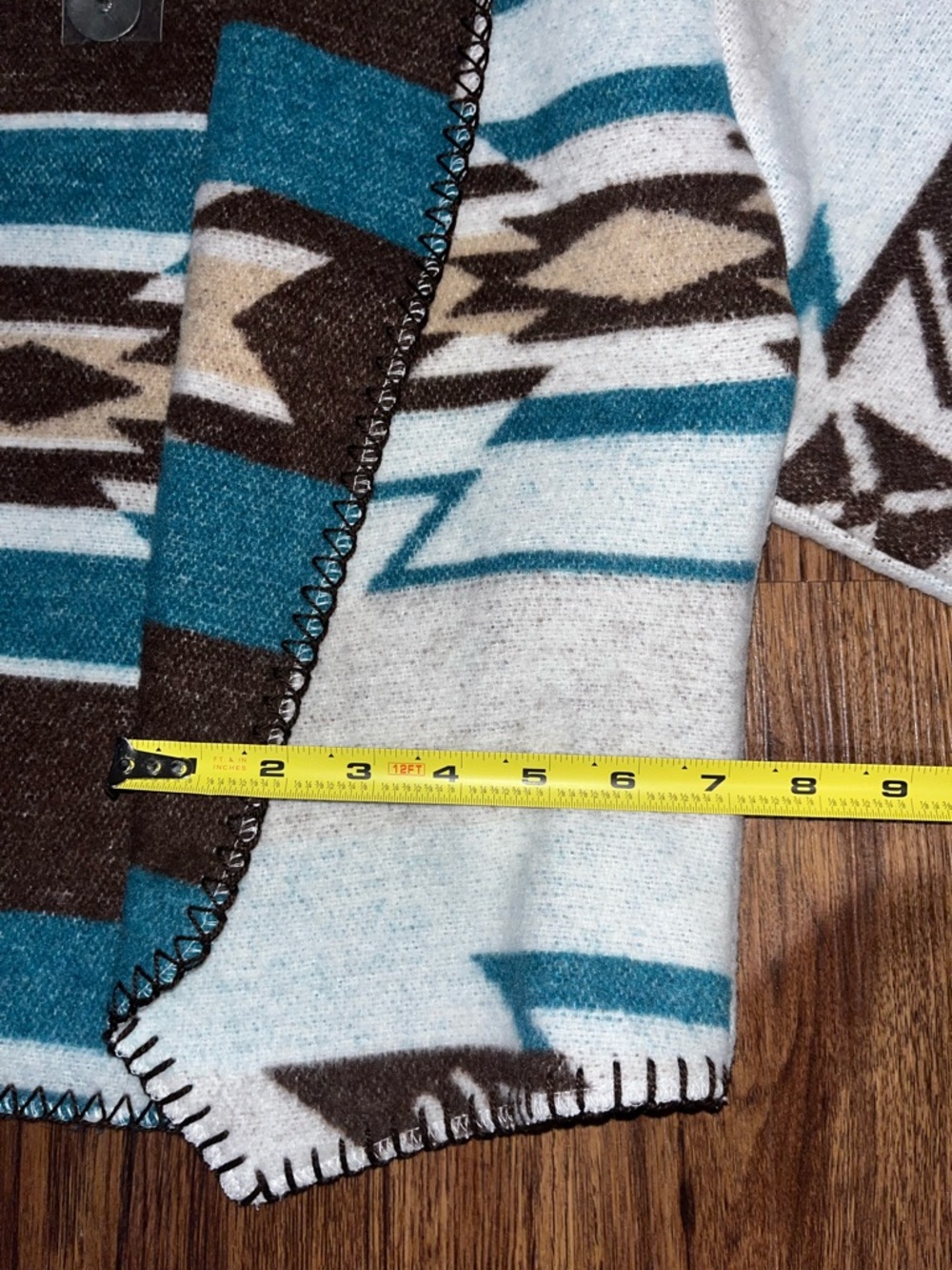 Aztec Pattern Open-Front Cardigan - Picture 7 of 11